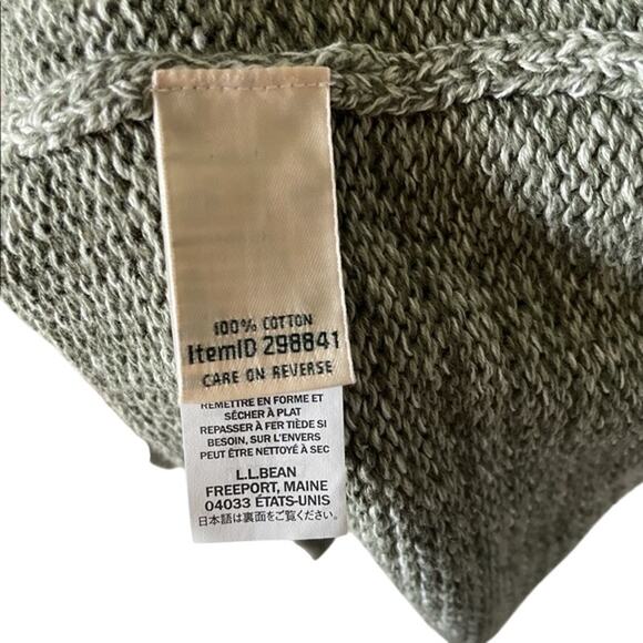 L.L Bean Full Zip Knit Sweater Mock Neck Sweater - Picture 4 of 7